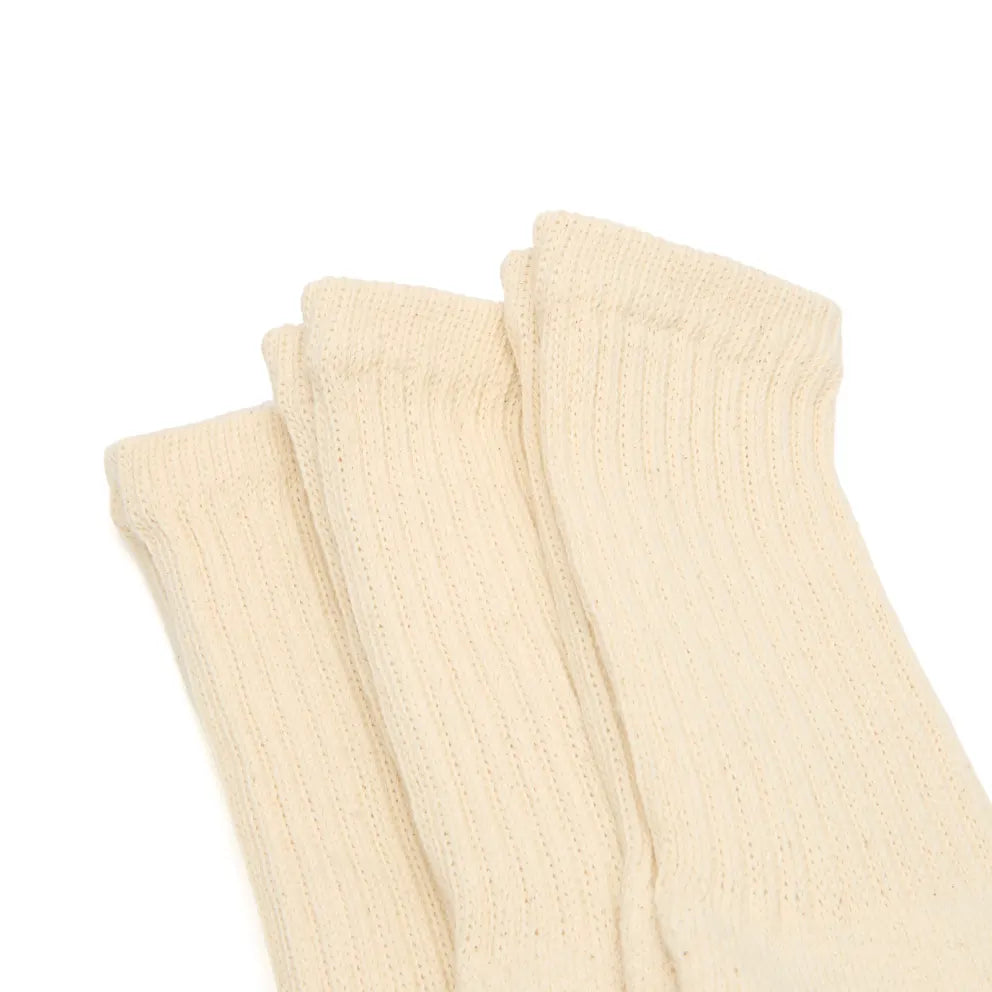 Healthknit Crew Socks 3 Pack | Off White