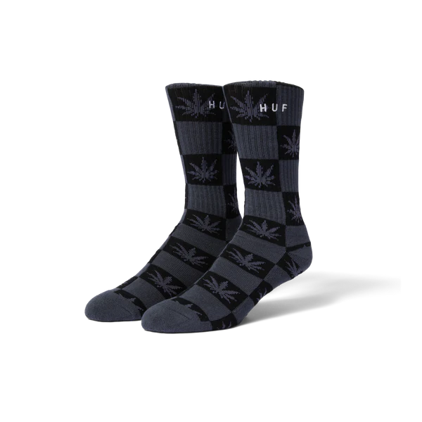HUF Checkered Plantlife Socks - Black