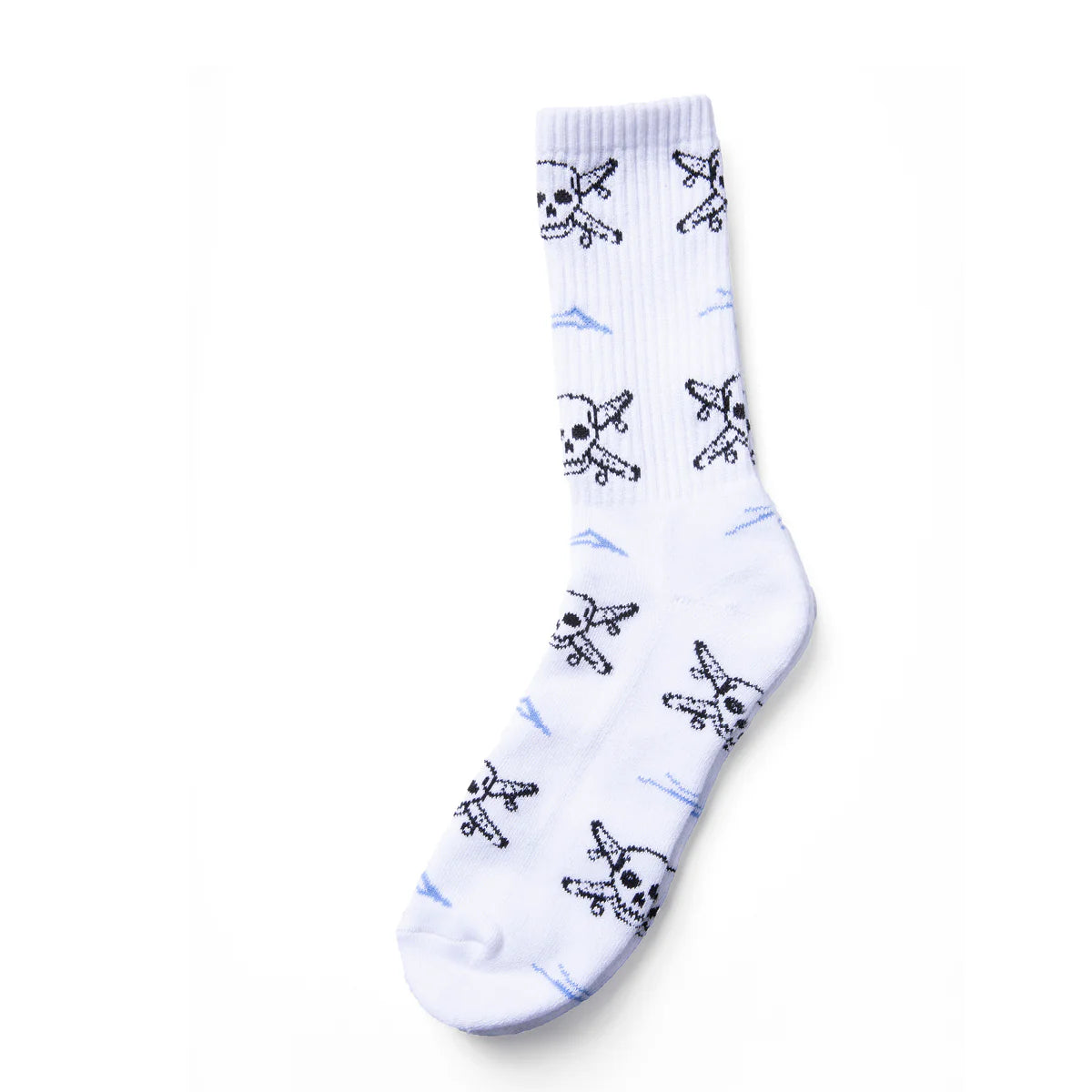 Street Pirate Crew Socks - White