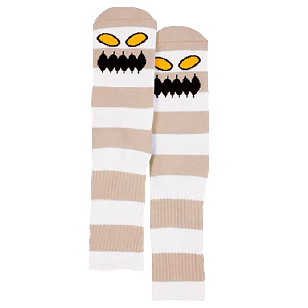 Toy Machine Monster Big Stripe Sock - Tan