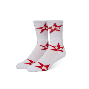 HUF Tri-Star Crew Sock (White)