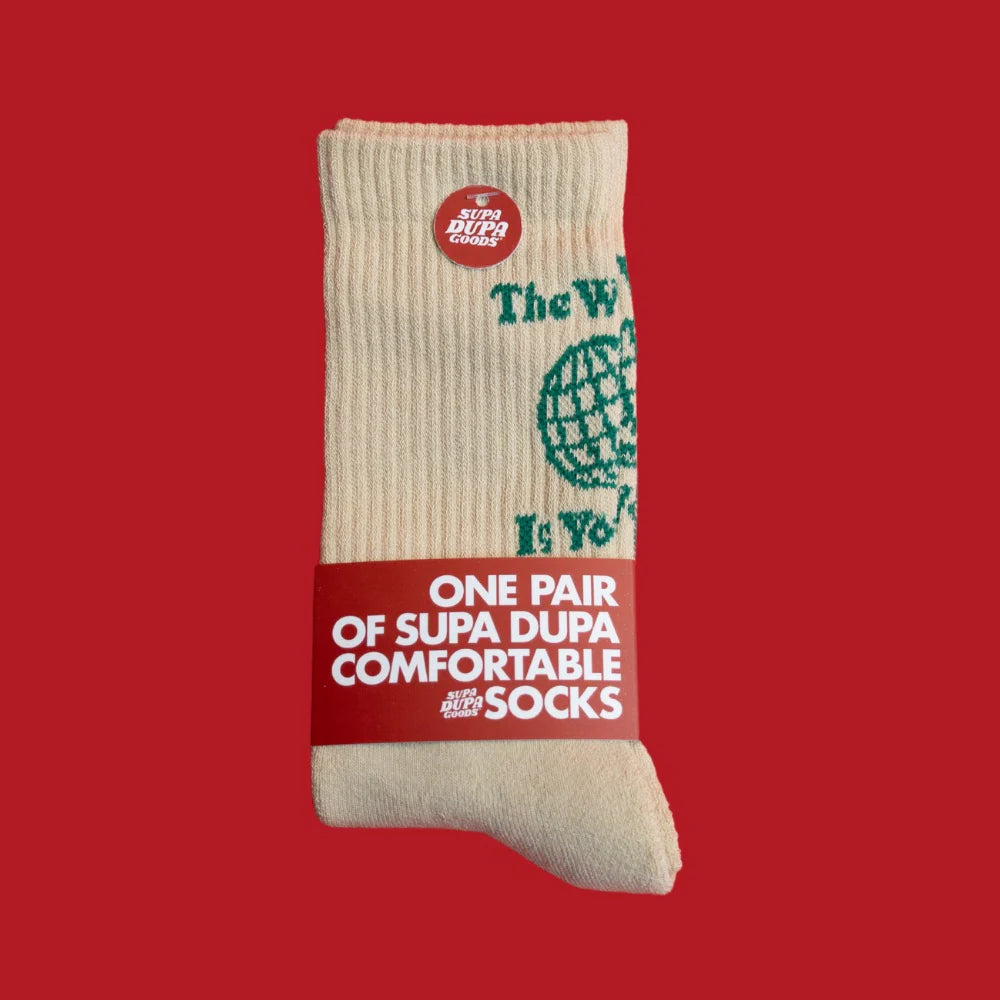 The World Is Yours Socks - Supa Dupa Goods