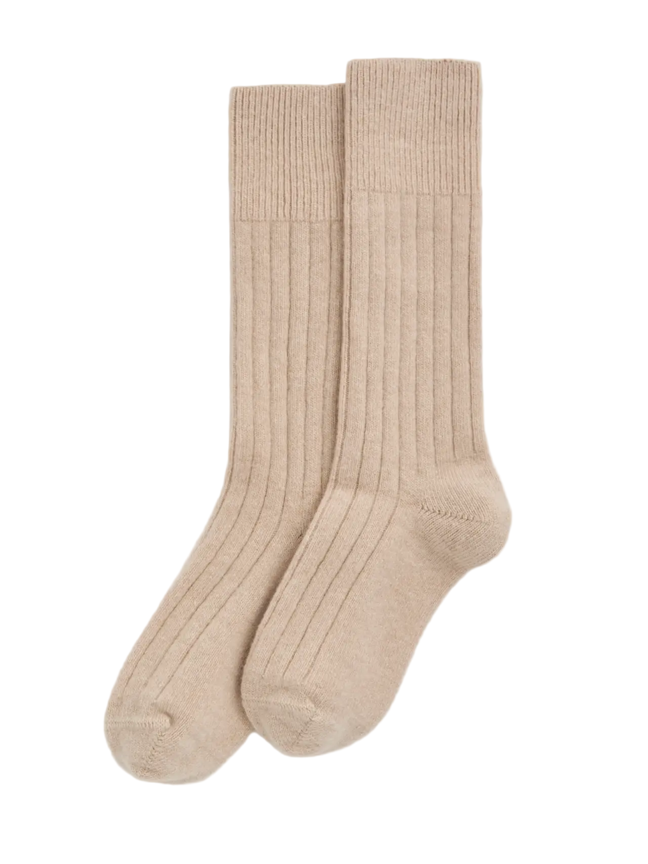 Milky Tea Beige Merino Socks