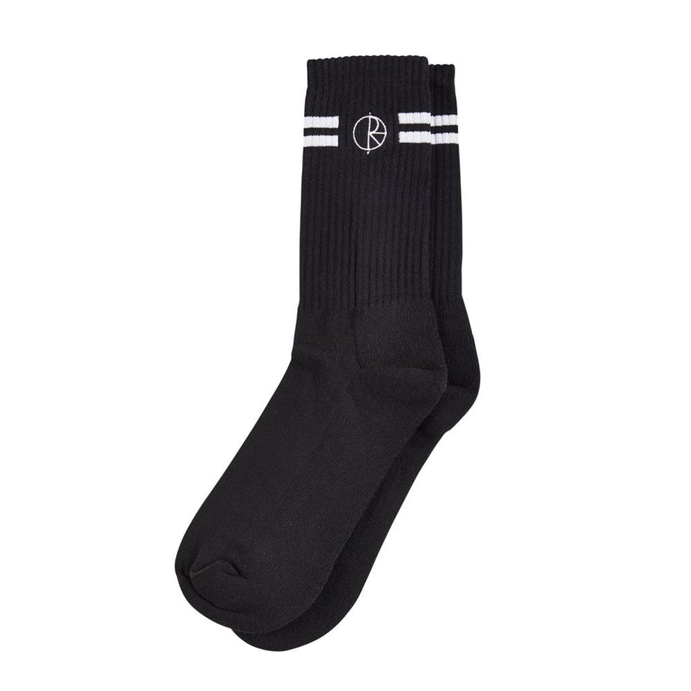 Polar Skate Co. -Stroke Logo Socks (Black)