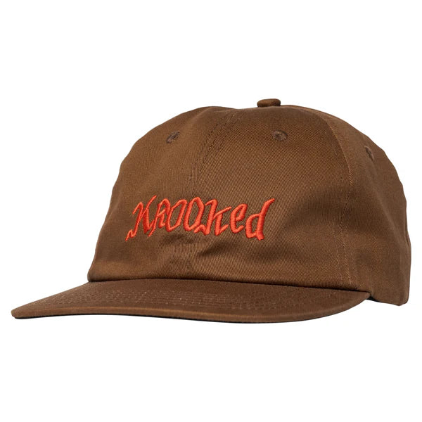 Krooked -  Double Ok Script Strapback Cap - Brown