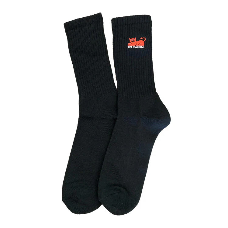 Toy Machine Devil Cat Socks - Black