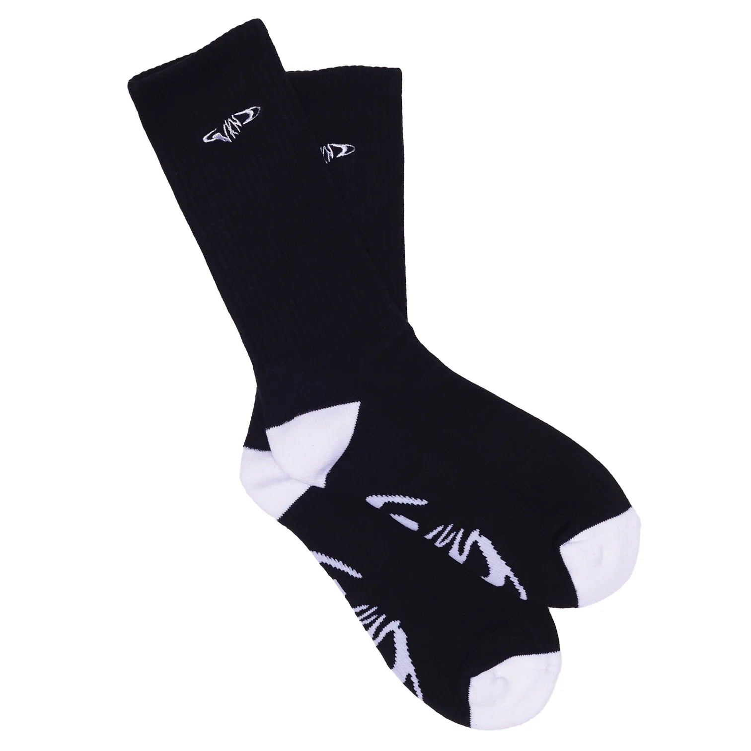 WKND - Fishbone Socks - Black/White
