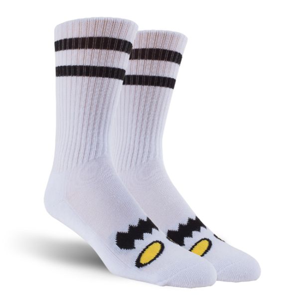 Toy Machine Monster Face Sock - White