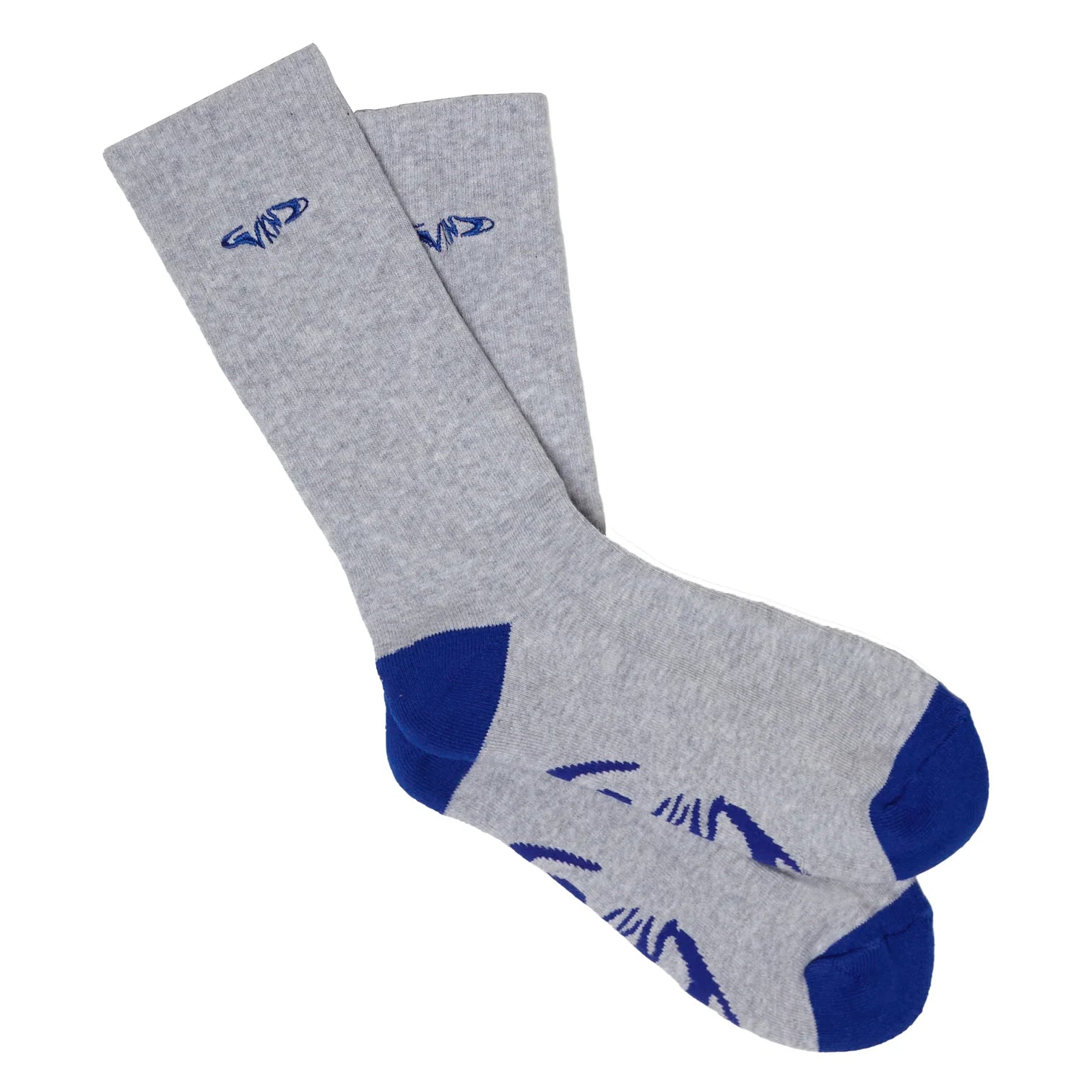 WKND - Fishbone Socks - Grey/Blue