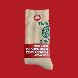 The World Is Yours Socks - Supa Dupa Goods