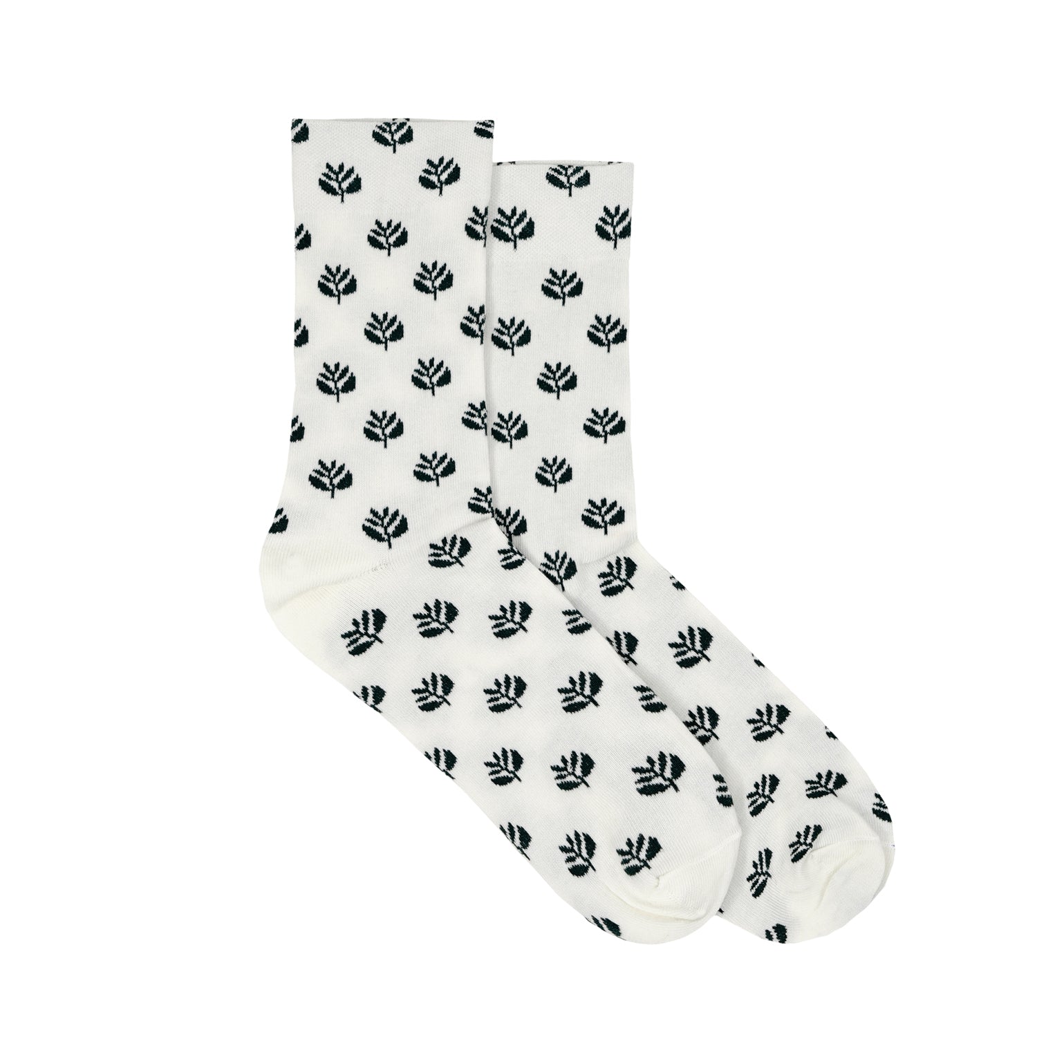 Pattern Light Socks - White - Magenta