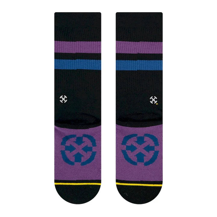 Merge4 Repreve Subtle Grape Black - Classic Crew Socks
